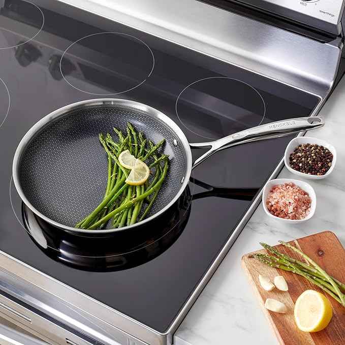 Henckels Paradigm Ceramic 2-pc Stainless Steel Dual Performance Fry Pan Set