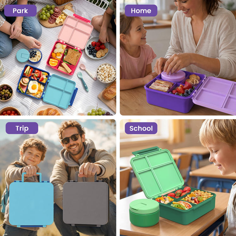 Bento Lunch Box for Kids with 8oz Soup Thermo