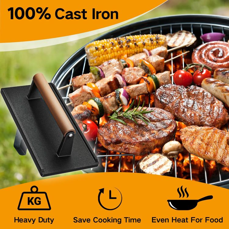 Cast Iron Grill Press