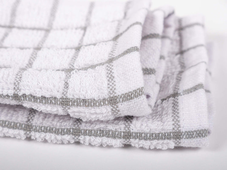 Pantry 100% Cotton Checkered Grid Dish Cloths (6 Count)