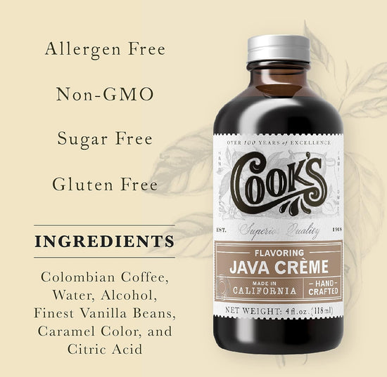 Cook's Java Creme Flavor 32 oz - Nestoria