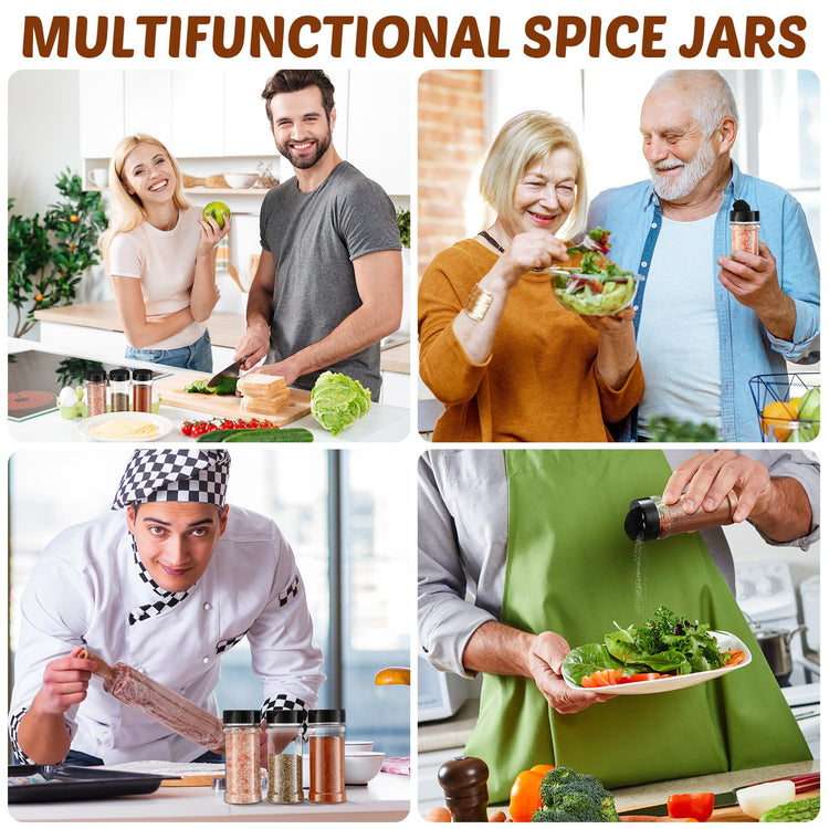 36 Pcs Plastic Spice Jars with Shaker Lids (36 Count)