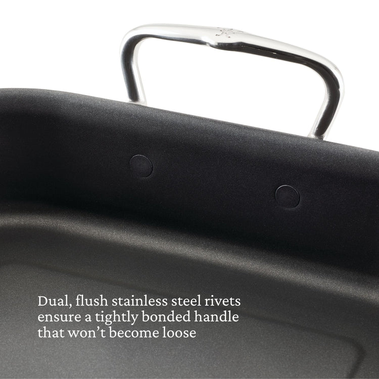 Provisions 16.5" Classic Clad Nonstick Roasting Pan with Stainless Steel Rack