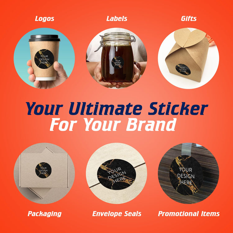 Custom Vinyl Stickers Your Image (100 Count)