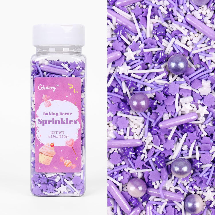 Purple Sprinkles for Cake Decorating 4.23ounce