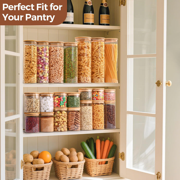 Glass Storage Jars 6 Pack (6 Count)