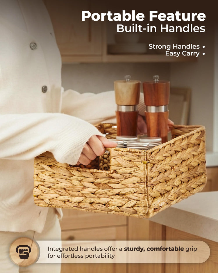 Water Hyacinth Storage Baskets
