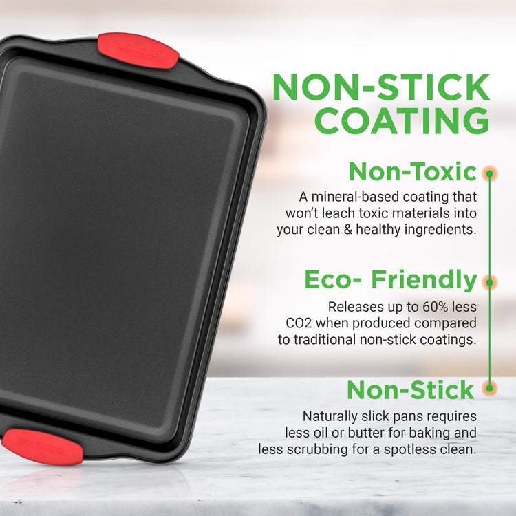 3‑Piece Nonstick Cookie Sheets