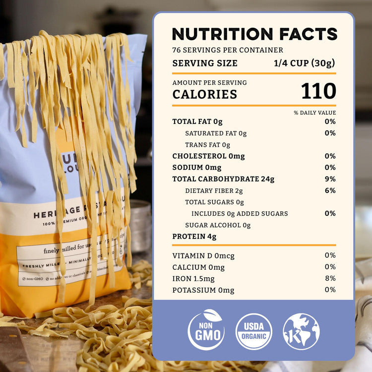 USDA Organic Heritage Pasta Flour (80 Ounce)