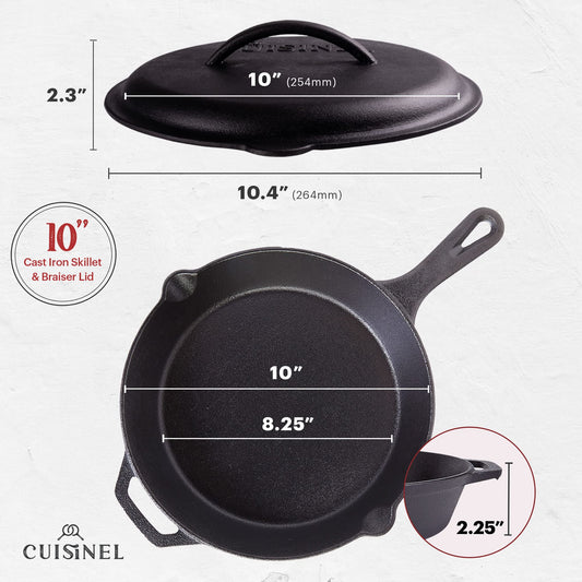 Cast Iron Skillet with Lid