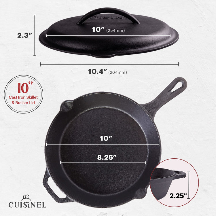 Cast Iron Skillet with Lid