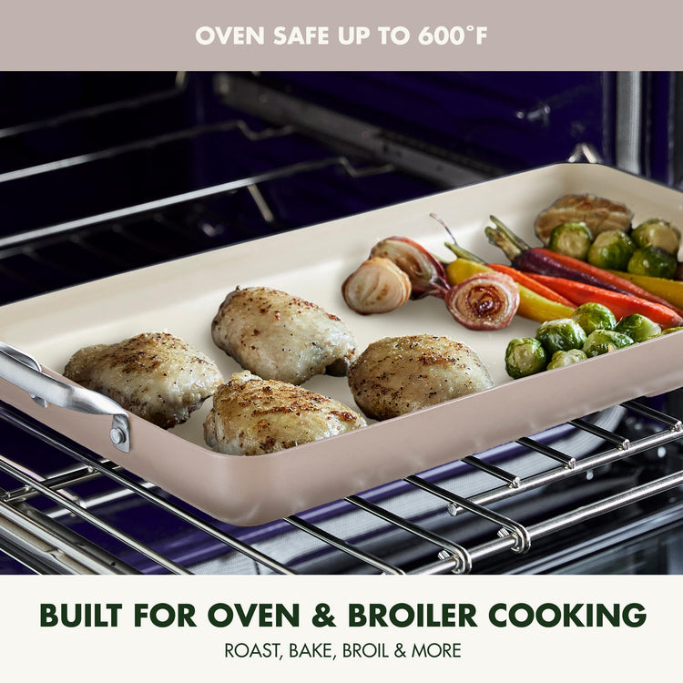 18" x 11" Double Burner Griddle Pan