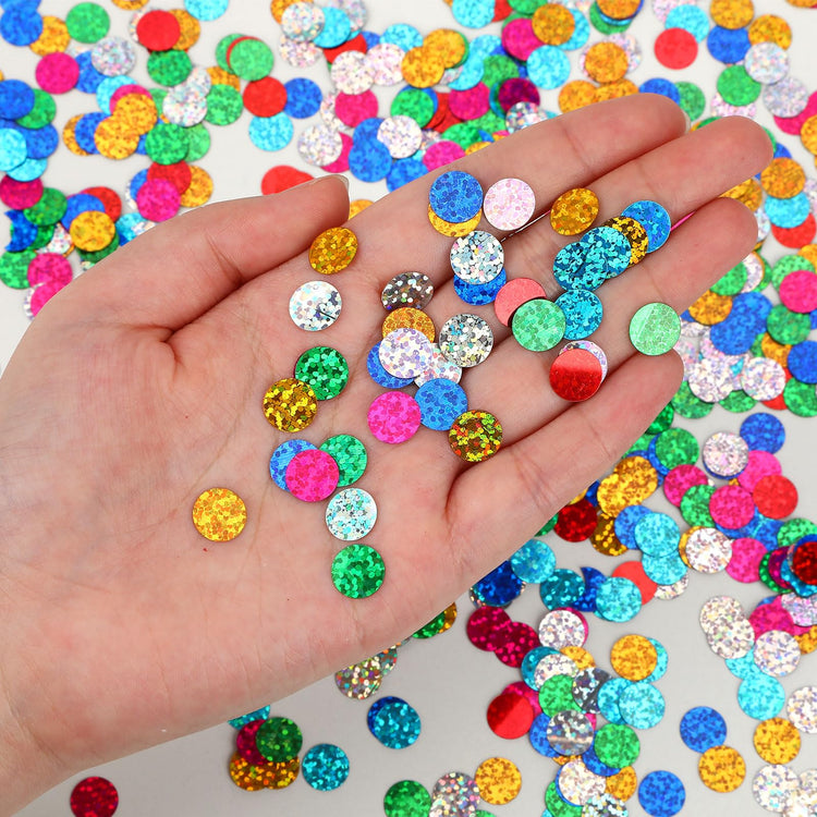 Multicolor Sparkle Foil Confetti Glitter Round Confetti