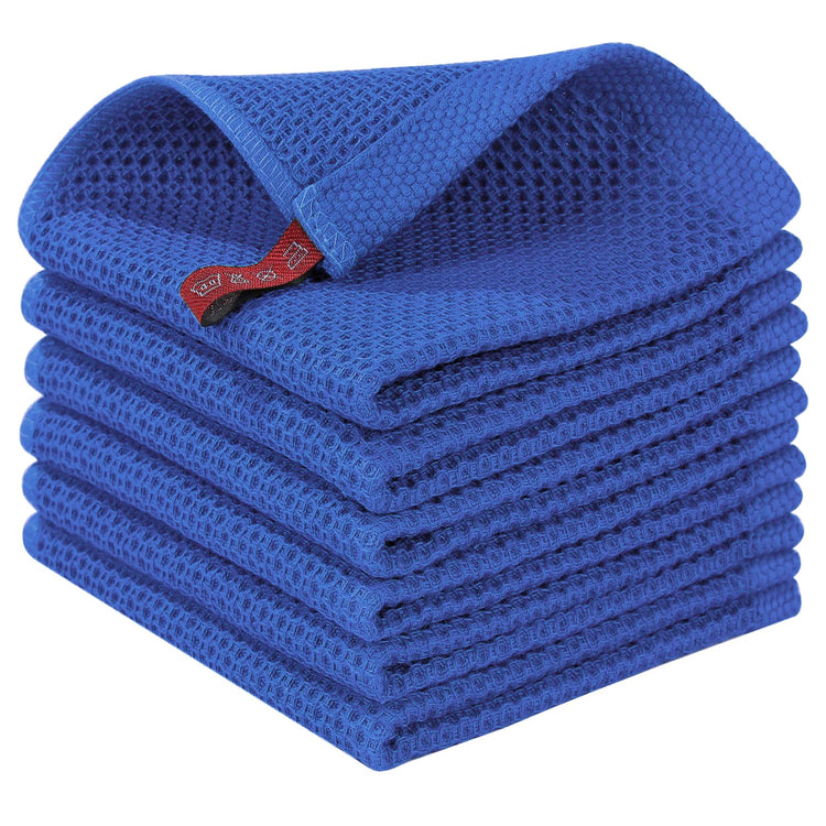 100% Cotton Waffle Weave Kitchen Dish Cloths 6 (6 Count)