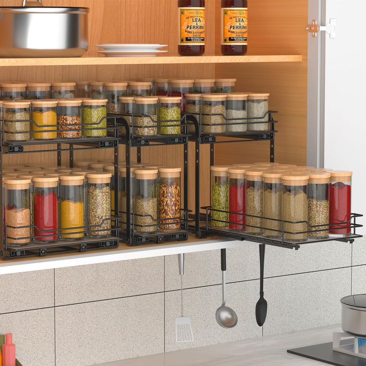 Spice Rack Pull Out Spice Racks Organizer for Cabinet