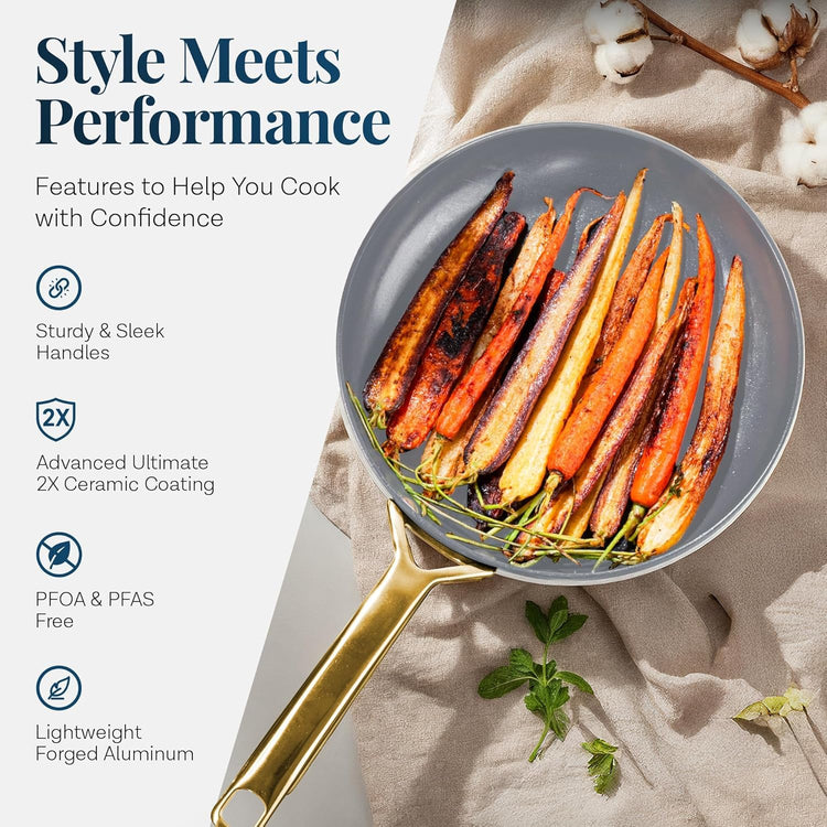 Modern 11 Pc Ceramic Cookware Set