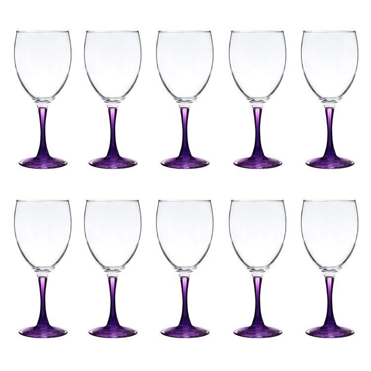 Nuance Wine Glasses by ARC 10.5 oz. Set of 10 (10 Count)