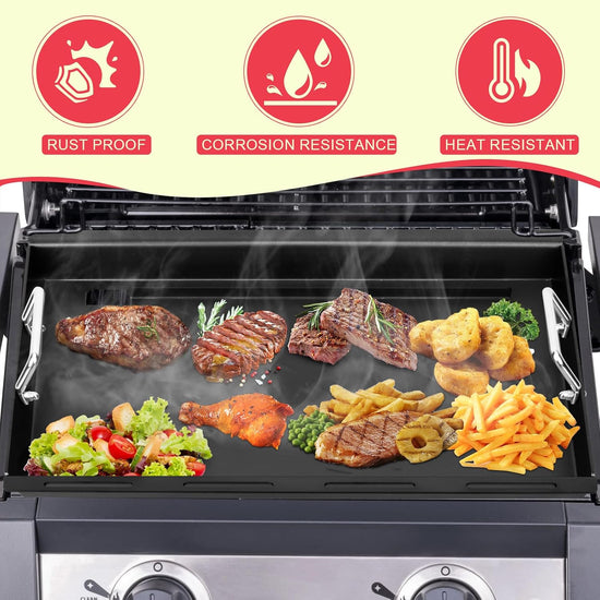 Full-Size Griddle Inserts for Charbroil Performance 2 Burner 463251414 463660421 463630422 463655621, Flat Top Griddle for Char-Broil 463343015 463622514 463631410 463251414 G460-0500-W1 G430-0016-W1 - Nestoria