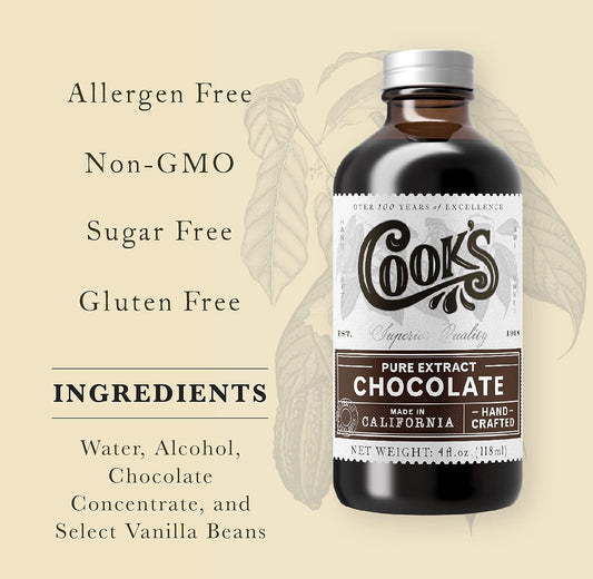 Cook's Pure Chocolate Extract 32 oz - Nestoria
