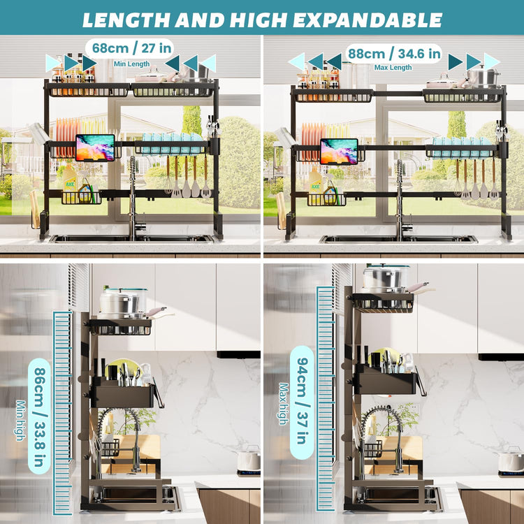 Over The Sink Dish Drying Rack