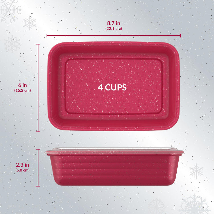 Prep 60 Piece Holiday Food Storage Set (30 Count)