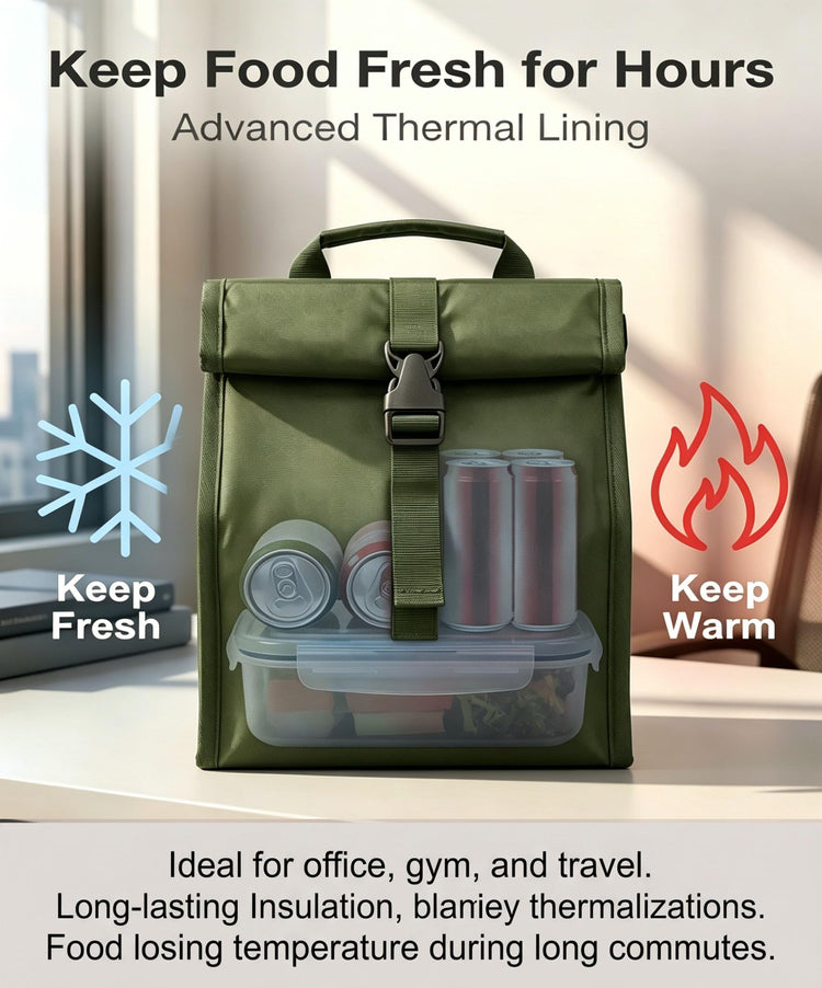 Insulated Foldable Lunch Bag