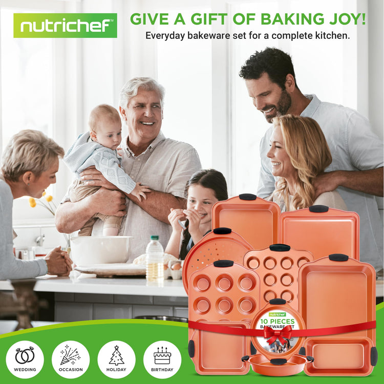 10 Piece Nonstick Baking Pan Set