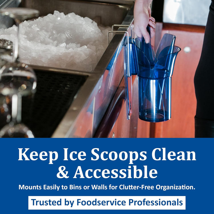 Carlisle FoodService Products SI5000 Polycarbonate Saf-T-Scoop and Guardian System, 6oz to 10oz, for Bar and Beverage Station, Blue
