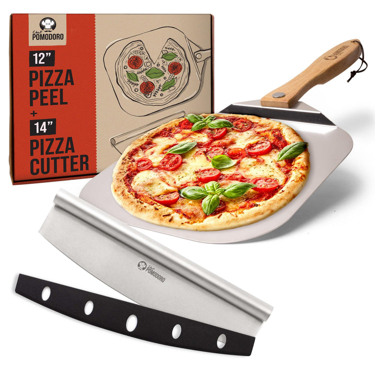 Pizza Peel and Cutter Set