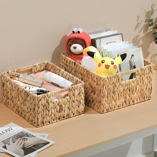 Water Hyacinth Storage Baskets (2 Count)