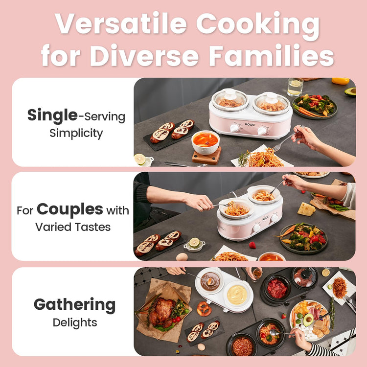 Double Small Slow Cooker