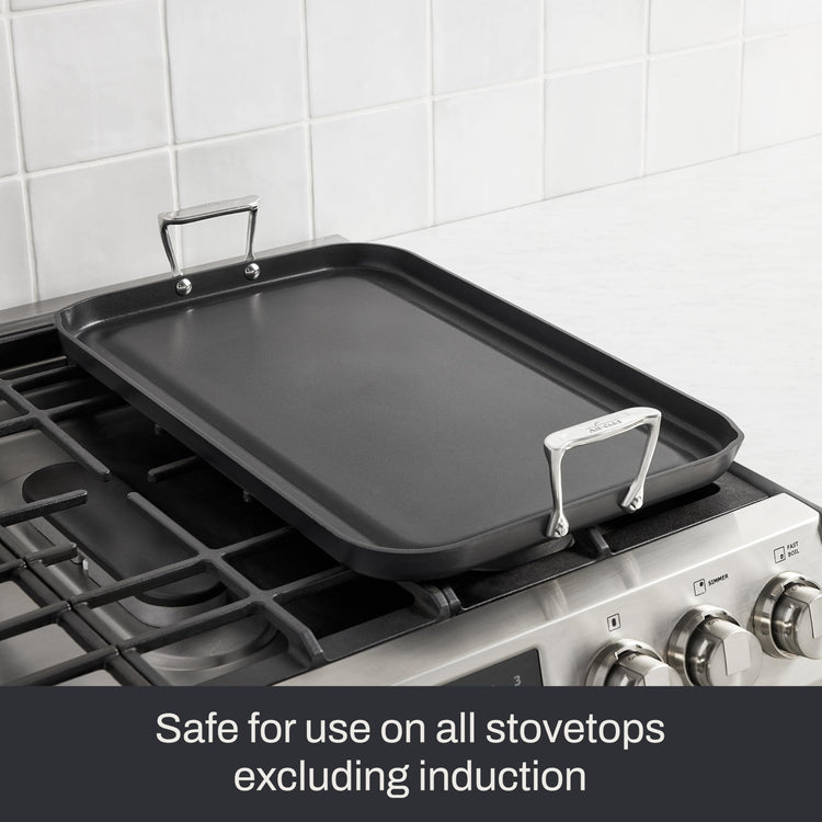 HA1 Hard Anodized Nonstick Griddle Pan For Stovetop 13 x 20 Inch