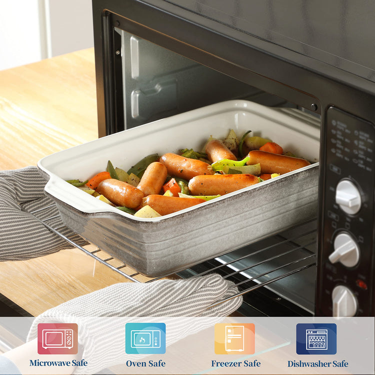 4.5 Quart Ceramic Casserole Dish with Lid