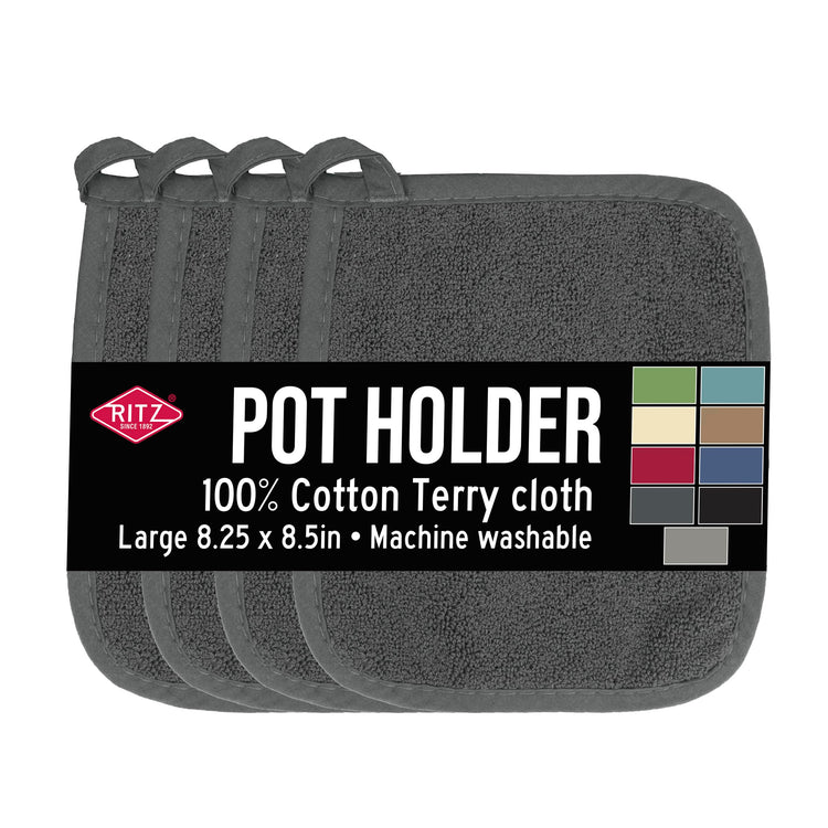 Terry Potholder & Hot Pad (4 Count)