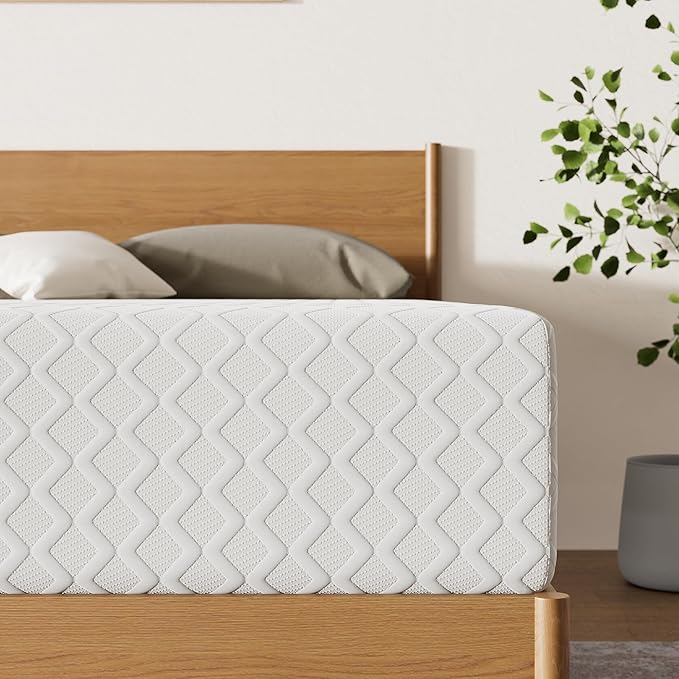 Signature Design by Ashley Chime Memory Foam 12" Twin Mattress with Thick Memory and Support Foam for Pressure Relief, Fiberglass Free, Mattress In A Box