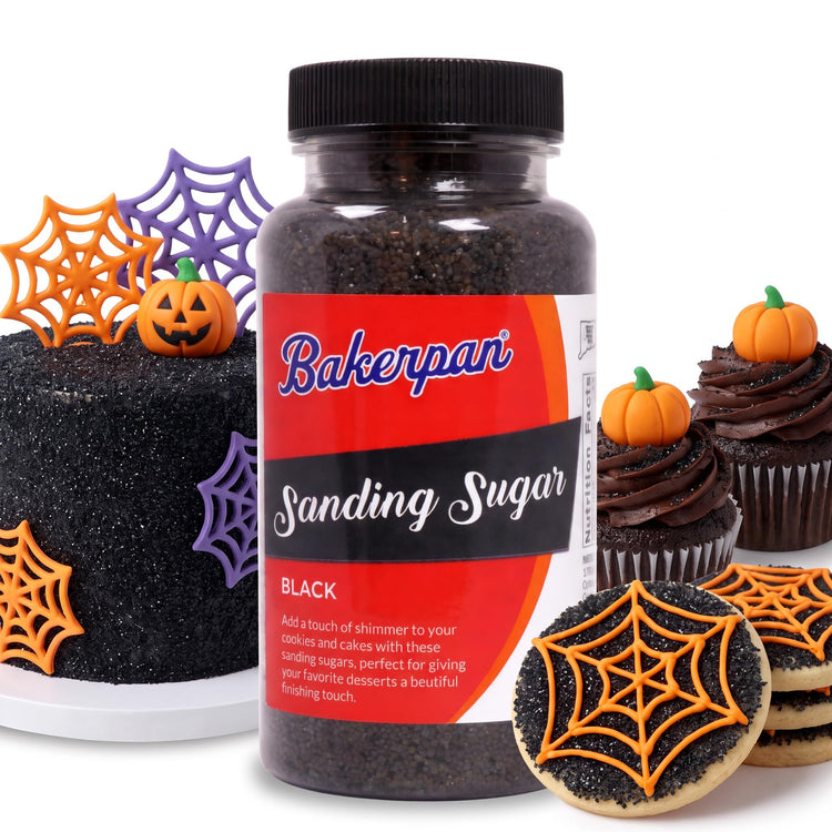 Black Sanding Sugar for Baking & Cookie Decorating (5 Ounce)