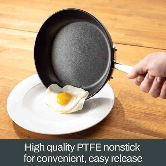 All-Clad Essentials Hard Anodized Nonstick Cookware Set 10 Piece Oven Safe 350F Pots and Pans Black