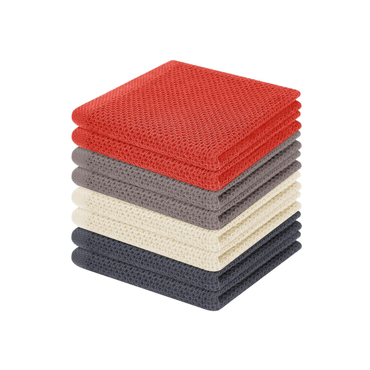100% Cotton Waffle Weave Kitchen Dish Cloths 8 (8 Count)