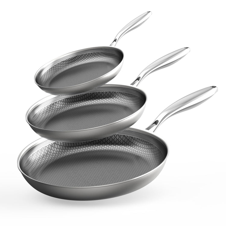 3pc Hybrid Nonstick Frying Pans Set (3 Count)