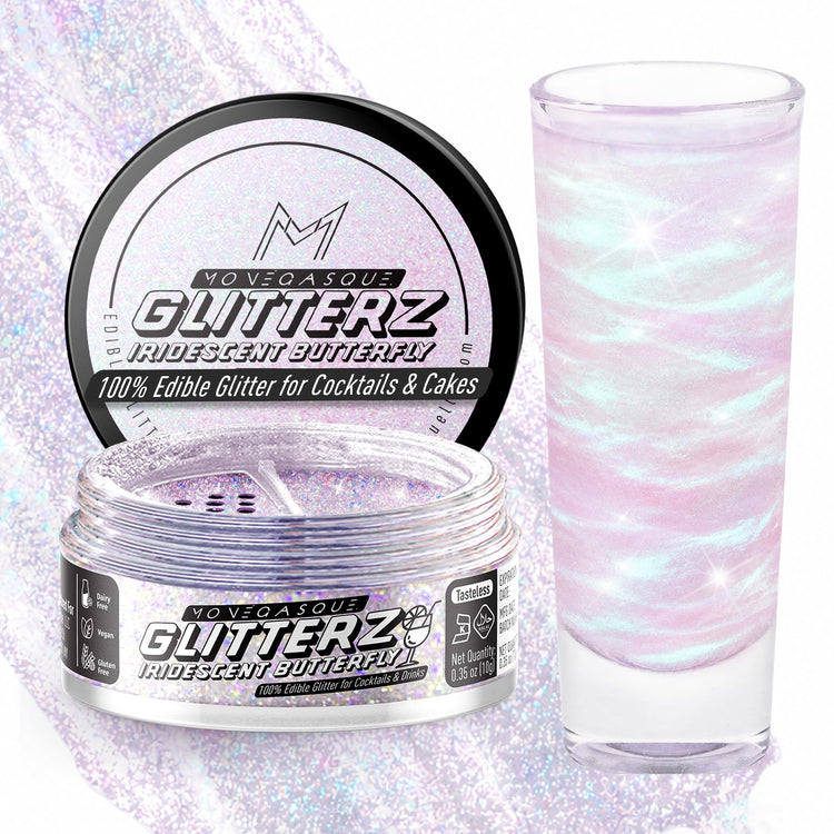 Iridescent Edible Glitter for Drinks & Cakes