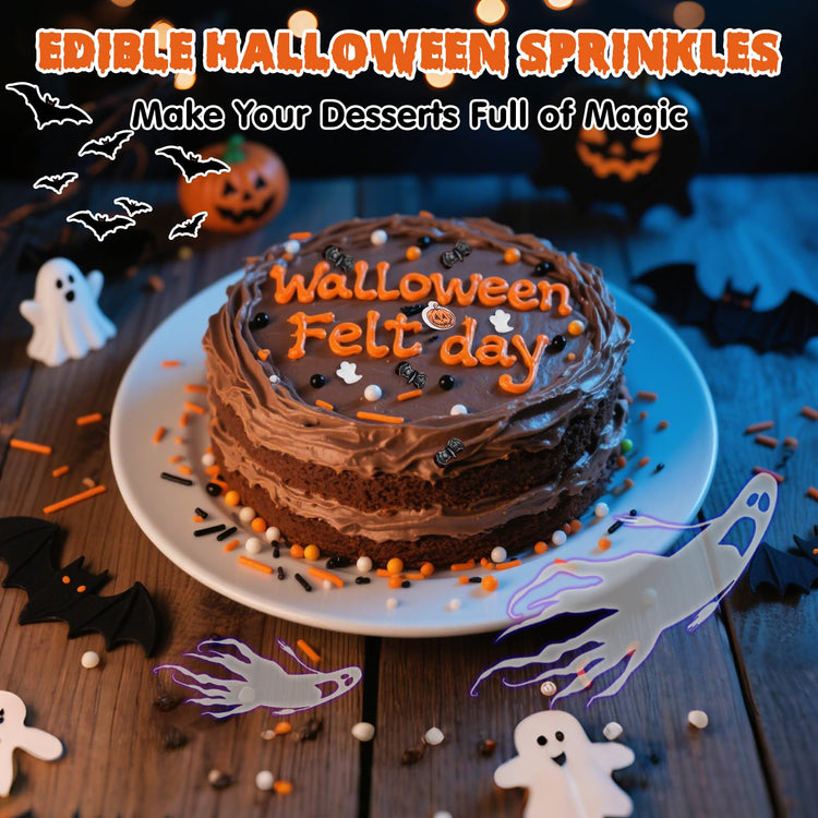 Edible Pumpkin Sprinkles for Cake Decorating (4.5 Ounce)