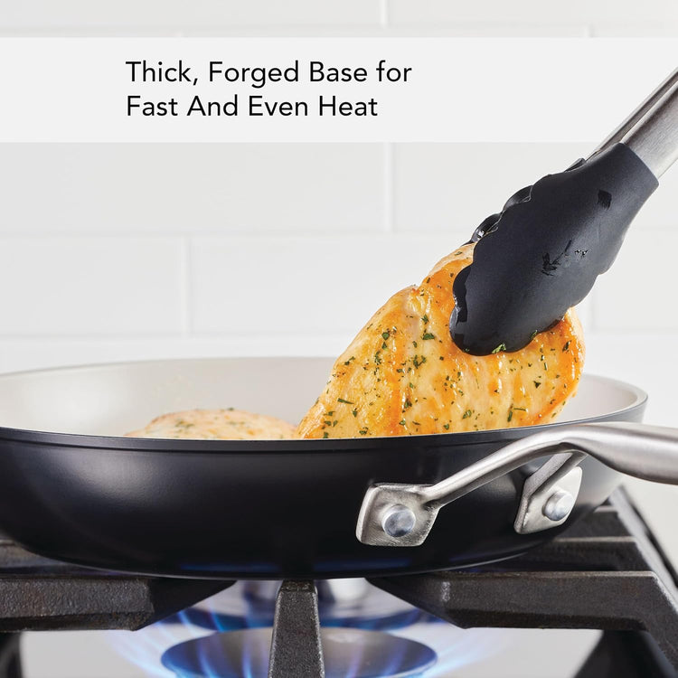 KitchenAid Hard Anodized Ceramic Nonstick Frying Pan/Skillet, 10 Inch - Matte Black