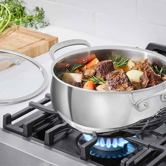 Cuisinart PureClad™ Triple Ply Stainless Steel 4.5 Qt. Dutch Oven w/Cover, PCT3545-24