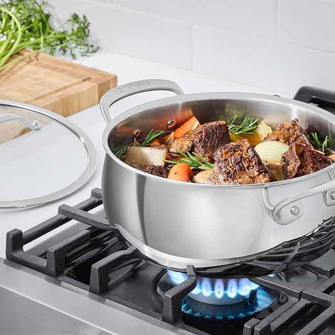 Cuisinart PureClad™ Triple Ply Stainless Steel 4.5 Qt. Dutch Oven w/Cover, PCT3545-24