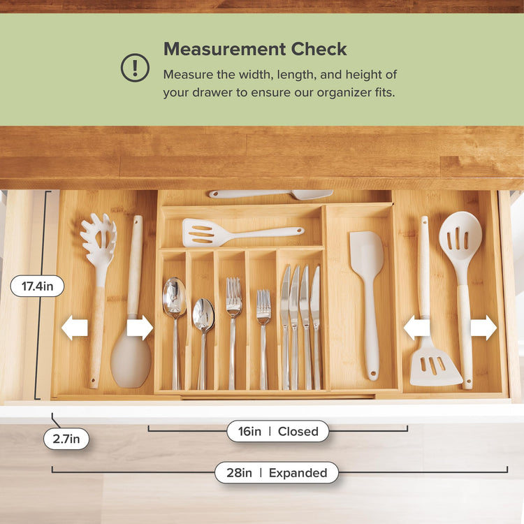 Silverware & Utensil Drawer Organizer