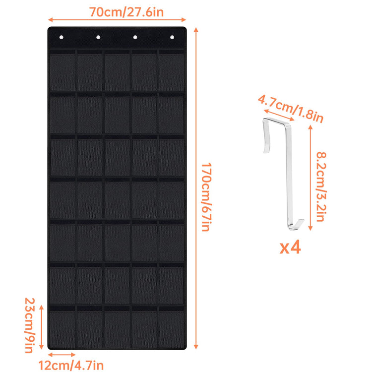 35 Pockets Door Hanging Cup Organizer Fit for Stanley Tumbler (35 Count)