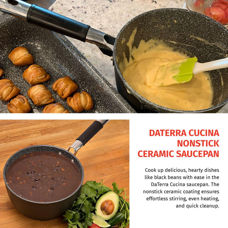 2.6 Qt Nonstick Ceramic Saucepan w