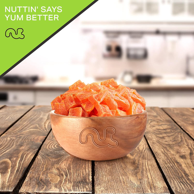 NUT CRAVINGS - Sun Dried Papaya Chunks, Lightly Sweetened (32oz, 2 LB) Bulk Dry Fruits Packed Fresh in Resealable Bag - Sweet Healthy Snack, Naturally Grown, Vegan, Kosher