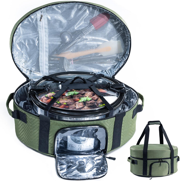 Insulated Slow Cooker Carrying Bag for 6