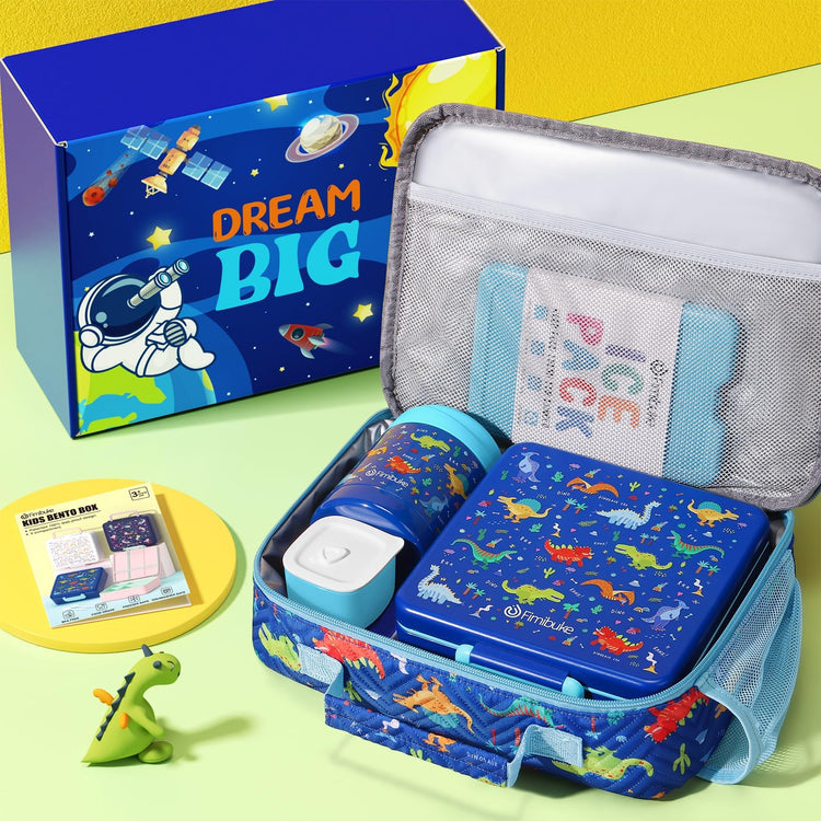 Kids Bento Snack Lunch Box with 4 Compartment (7 count)